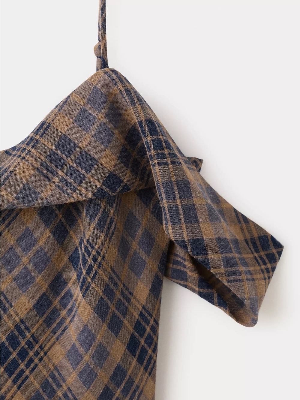 NWT (size 8) Mango CHECK ASYMMETRICAL DRESS - Picture 7 of 11